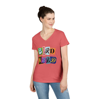 Bird Nerd Ladies' V-Neck T-Shirt