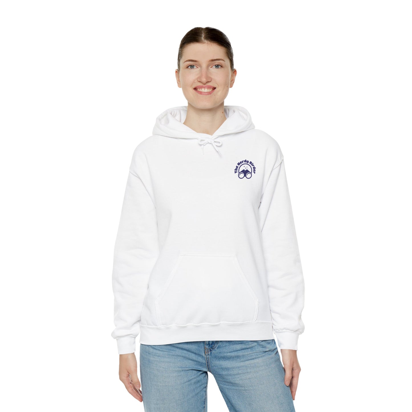 The Nerdy Birder Silly Goose Club Back Design Unisex Hoodie - Cozy Sweatshirt for Nature Lovers