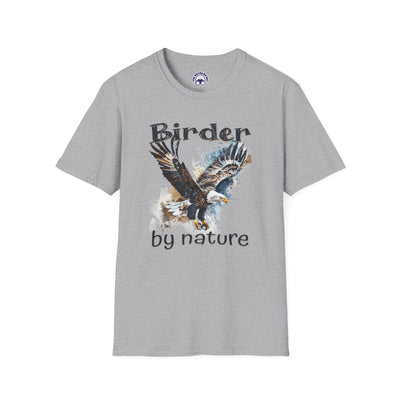 Eagle Birder By Nature Birdwatching Enthusiast Unisex Softstyle T-Shirt
