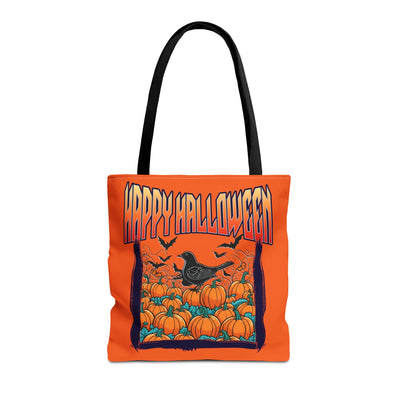 Happy Halloween Pumpkin Tote Bag - Spooky Autumn Vibes
