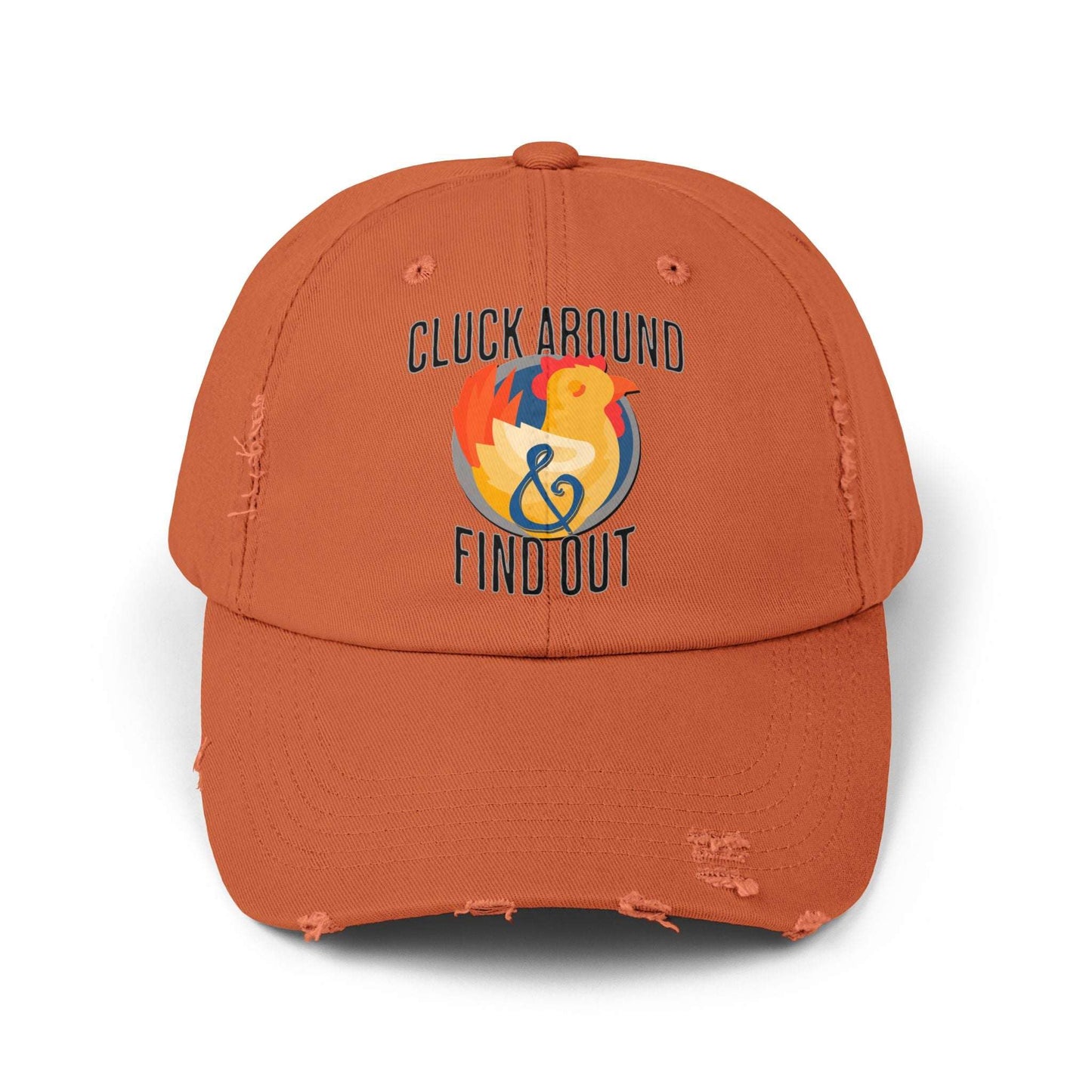 The Nerdy Birder Cluck Around And Find Out Vintage Style Hat - Unisex Distressed Cap