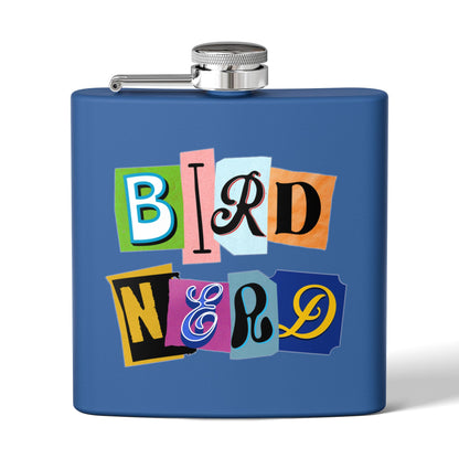 Bird Nerd Funny Bird Lover's Stainless Steel Flask - 6oz