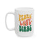 Peace Love Birds Ceramic Mug - Perfect for Coffee Lovers & Gift Giving