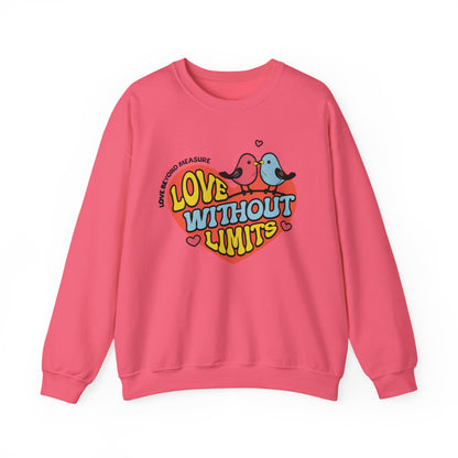 Love Without Limits Crewneck Sweatshirt | Unisex Heavy Blend™ | Cozy Gift for Couples
