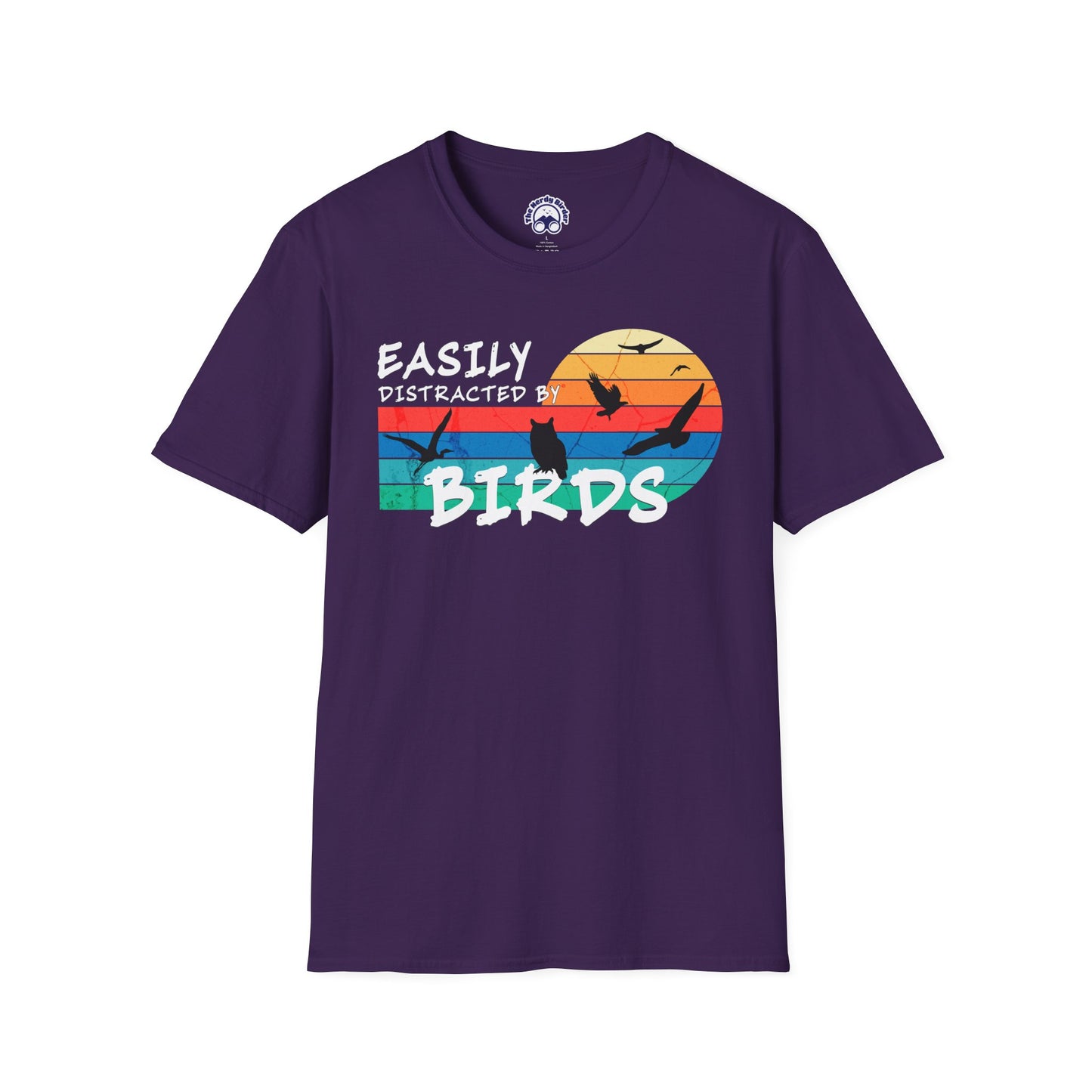 Easily Distracted by Birds Sunset T-shirt