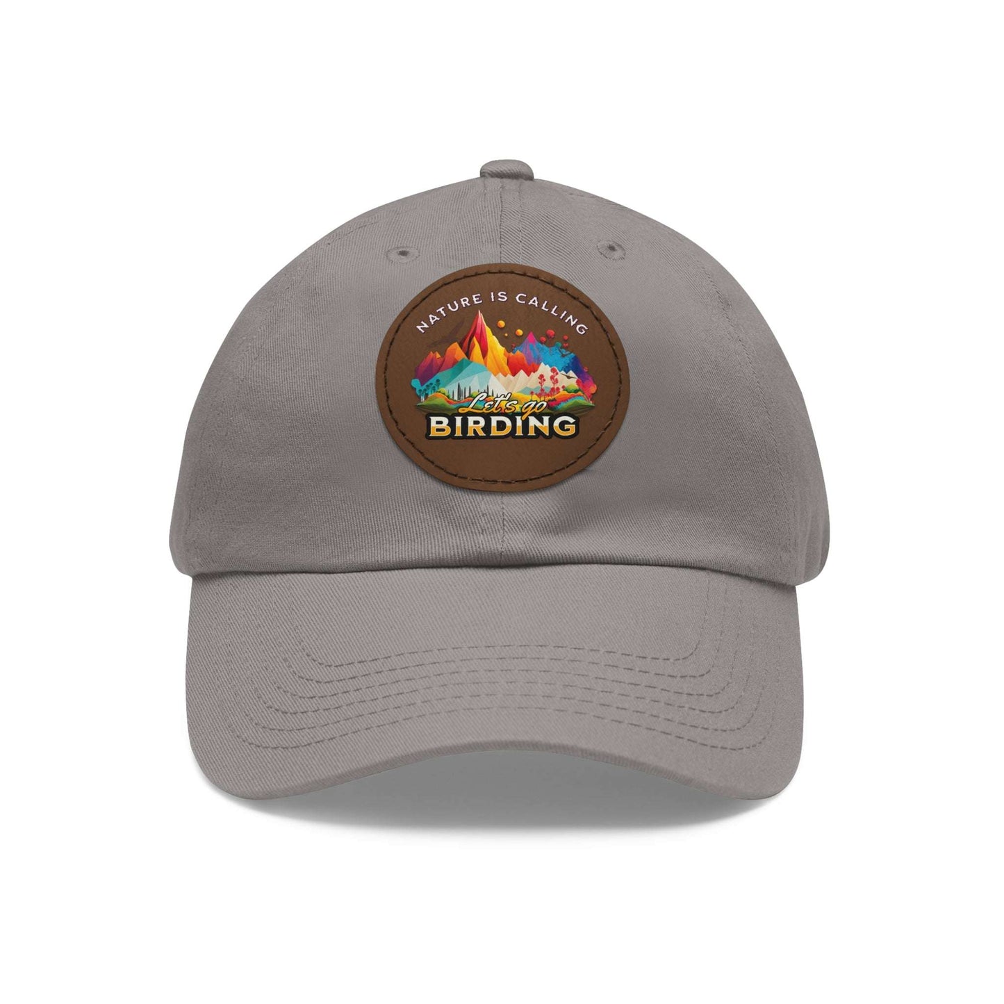 The Nerdy Birder - "Let's Go Birding"  Dad Hat, Leather Patch Cap, Perfect Gift for Dads, Nature Lovers, Casual Style Cap, Summer Accessories