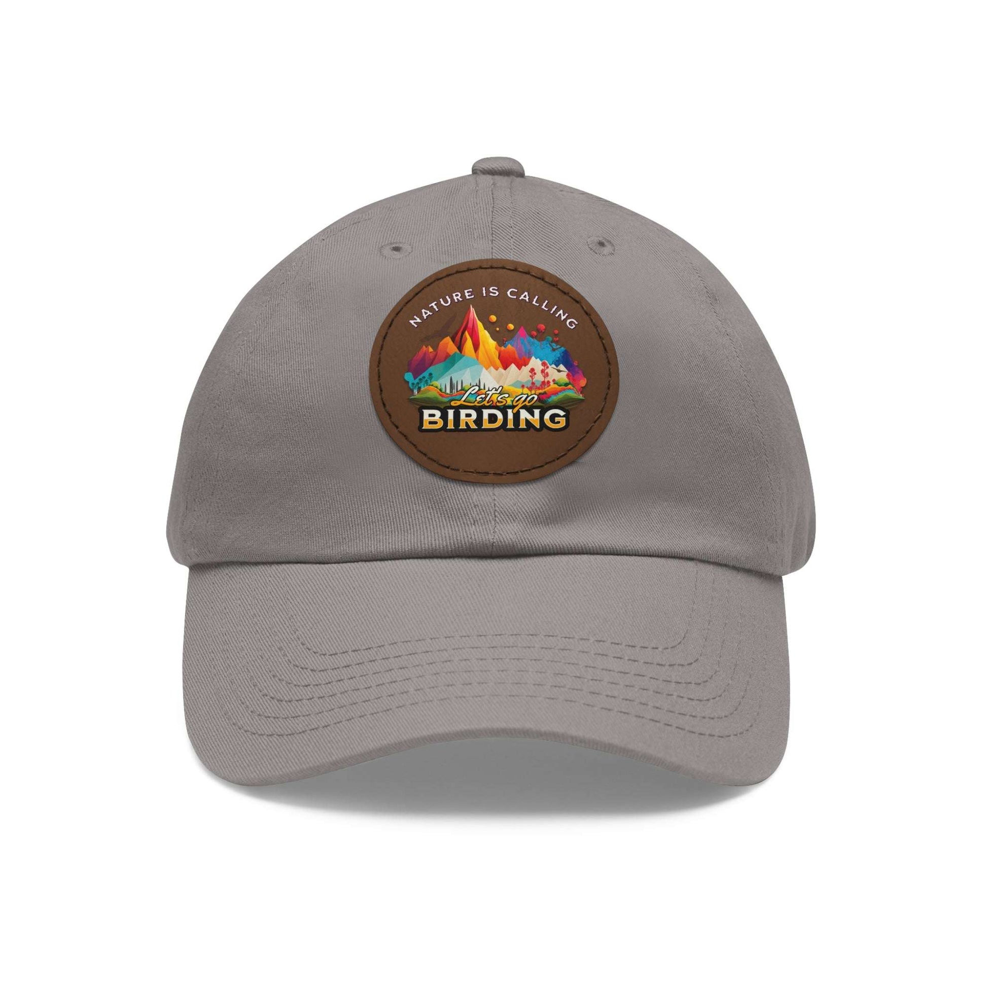 The Nerdy Birder - "Let's Go Birding"  Dad Hat, Leather Patch Cap, Perfect Gift for Dads, Nature Lovers, Casual Style Cap, Summer Accessories