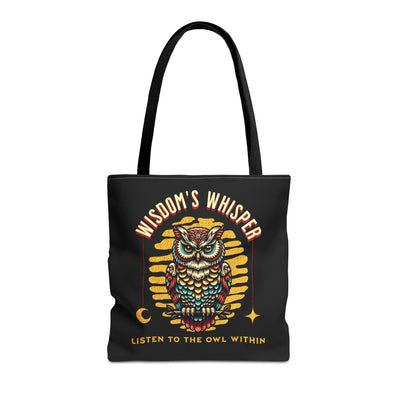 Owl Wisdom Tote Bag - Listen to the Owl Within - Eco-Friendly Shopping Bag