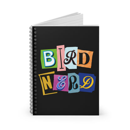 Bird Nerd Spiral Notebook - Ruled Line for Bird Lovers