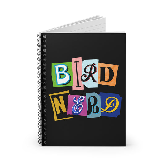 Bird Nerd Spiral Notebook - Ruled Line for Bird Lovers