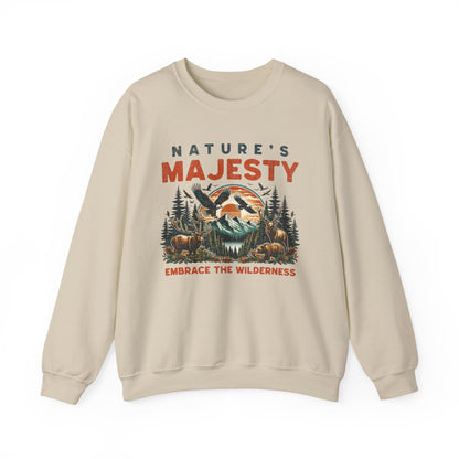 Nature's Majesty Graphic Sweatshirt - Embrace the Wilderness
