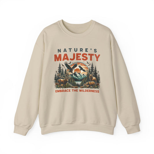 Nature's Majesty Graphic Sweatshirt - Embrace the Wilderness