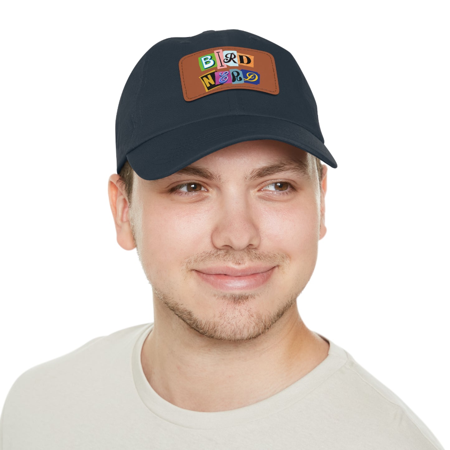 The Nerdy Birder - Bird Nerd Dad Hat with Leather Patch, Casual Cap for Bird Lovers, Unique Gift for Birdwatching, Outdoor Adventure Hat, Unisex
