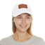 Bird Heart Hat with Leather Patch, Casual Cap for Bird Lovers