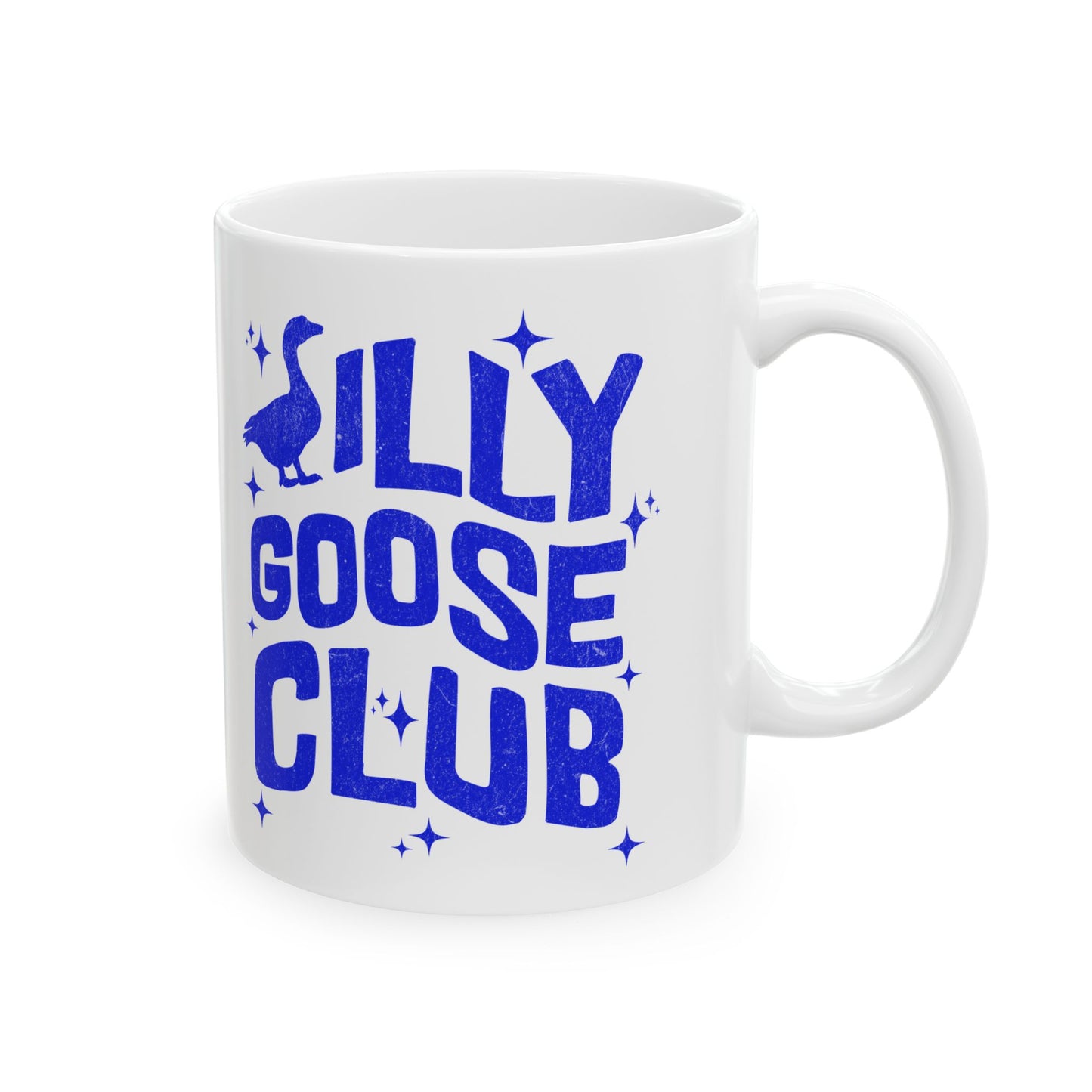 Silly Goose Club Mug, Funny Ceramic Coffee Mug, Gift for Friends, Humorous Drinkware, Perfect for Birthdays or Housewarmings
