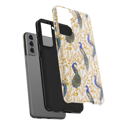 Elegant Peacock Tough Phone Case - Stylish Protection for Nature Lovers