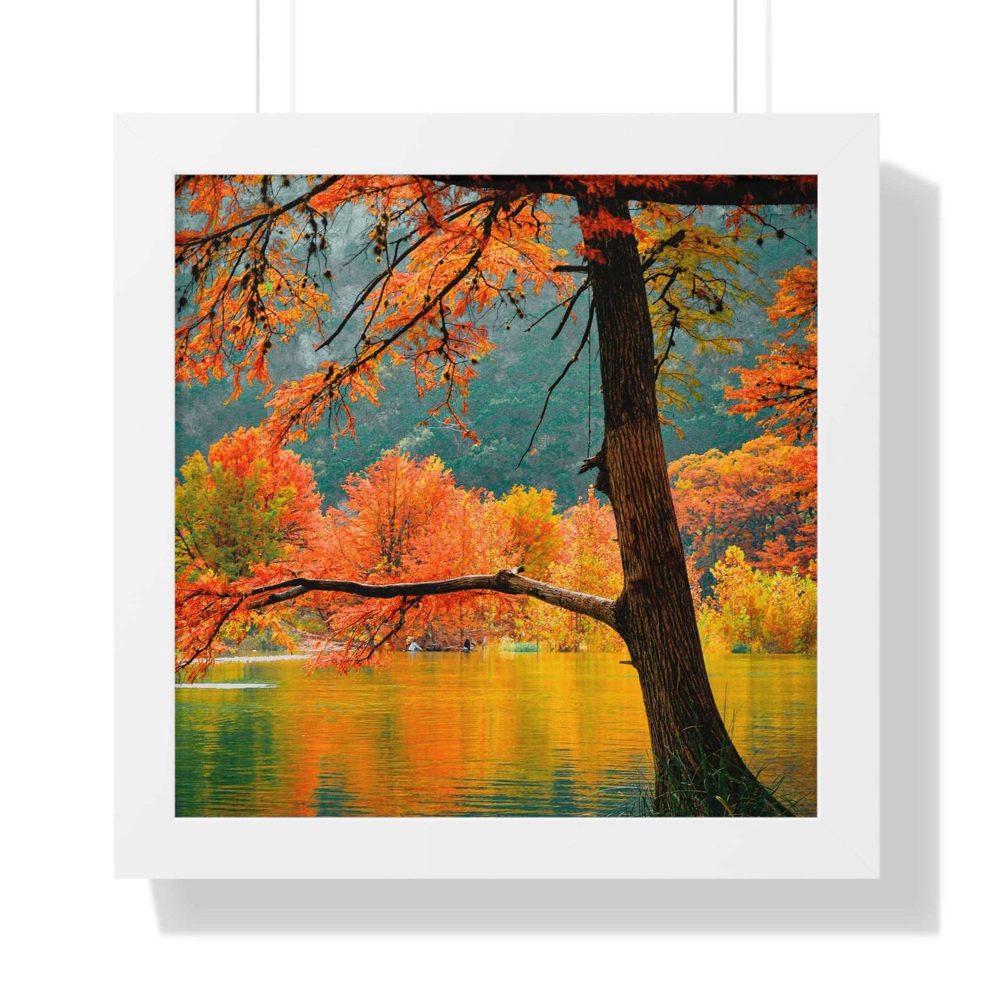 Autumn Serenity Framed Vertical Poster - Nature Wall Art for Home Decor
