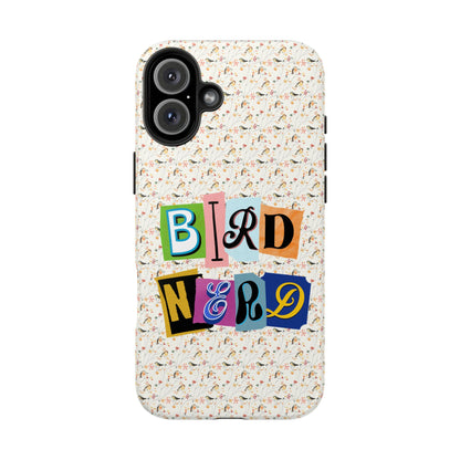 Bird Nerd Tough Phone Case - Fun & Colorful Design for Bird Lovers