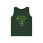 St. Patrick's Day Owl Lover's Unisex Heavy Cotton Tank Top - Fun and Playful 'Kiss Me I'm Irish for Today' Design