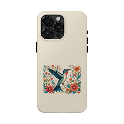 Hummingbird in Bloom Tough Phone Cases