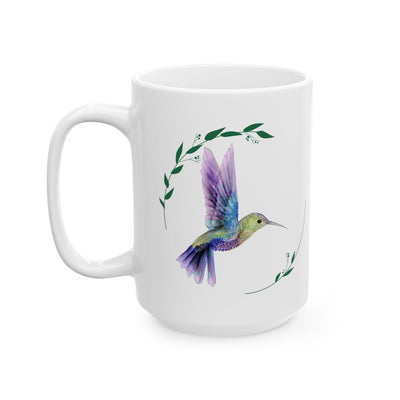 Charming Ceramic Mug – 'Choose Joy Every Day' with Nature-Inspired Design