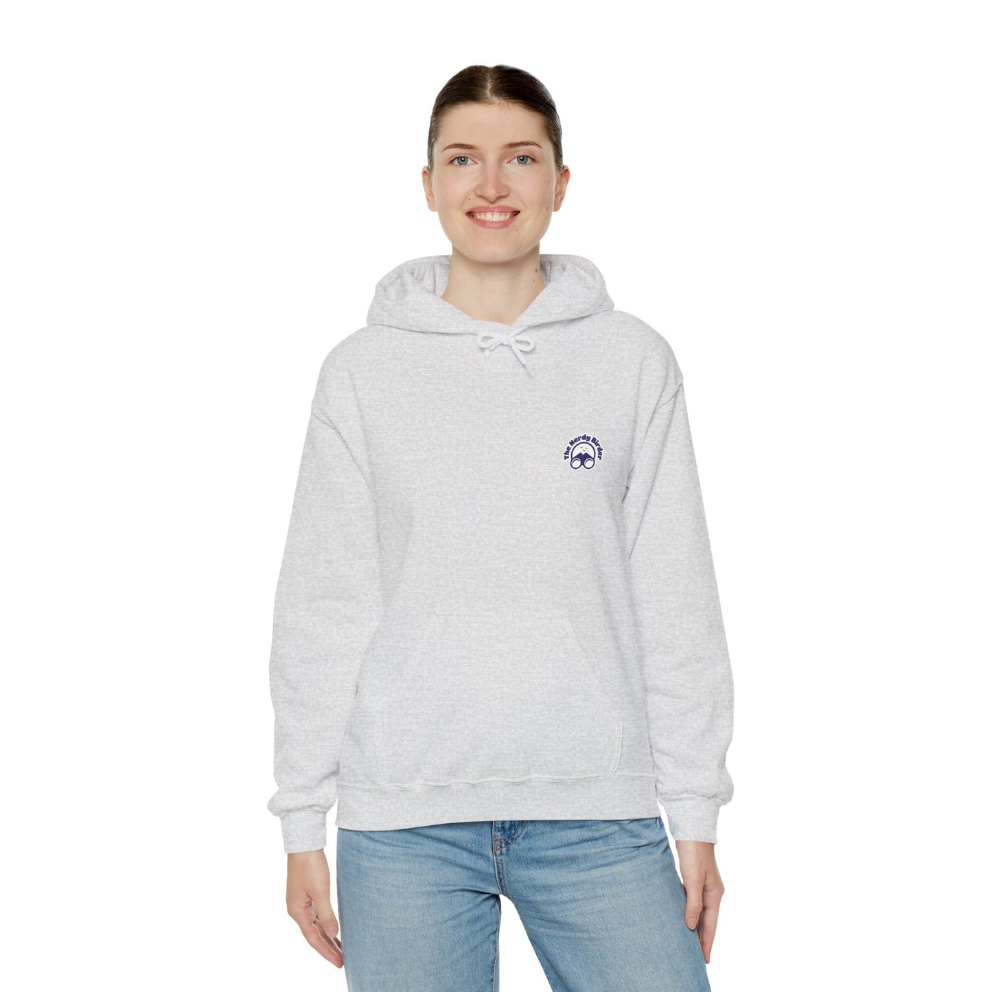 Hummingbird in Bloom Hoodie Back Design - Cozy Sweatshirt for Nature Lovers