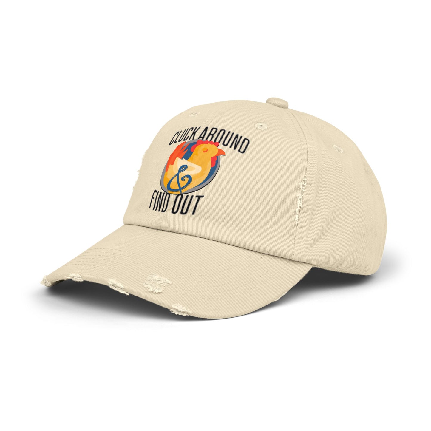 The Nerdy Birder Cluck Around And Find Out Vintage Style Hat - Unisex Distressed Cap
