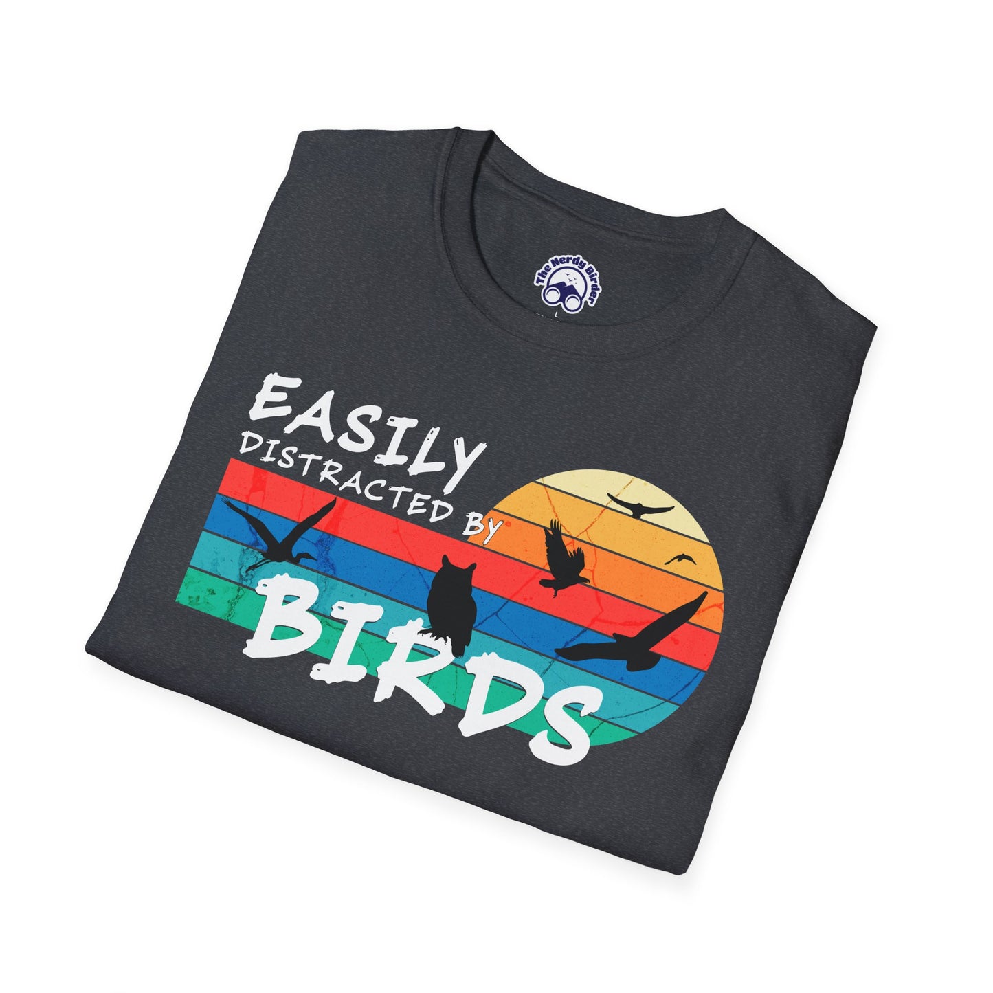Easily Distracted by Birds Sunset T-shirt
