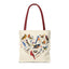 Heart of Birds Tote Bag - Natural color - Heart Design for Nature Enthusiasts