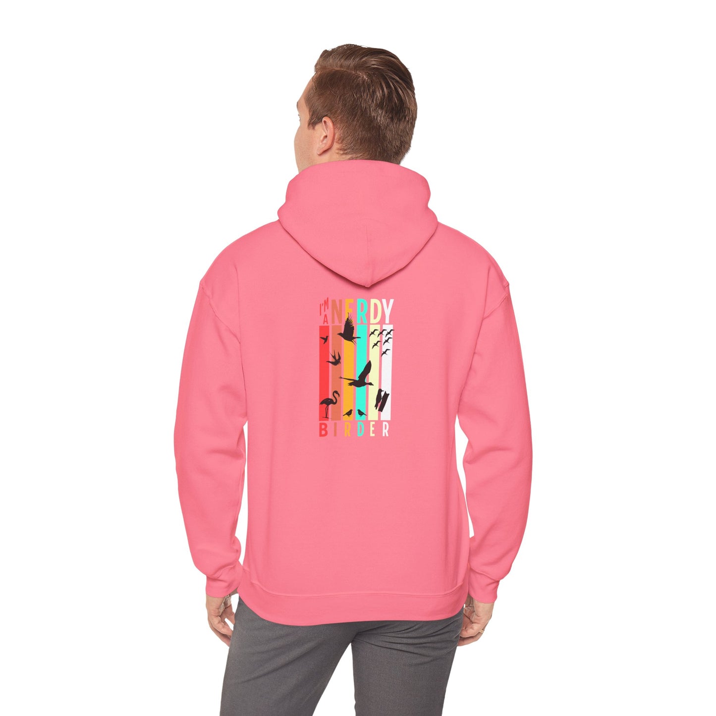 The Nerdy Birder - "I'm A Nerdy Birder" Back Design Unisex Hoodie - Cozy Sweatshirt for Nature Lovers