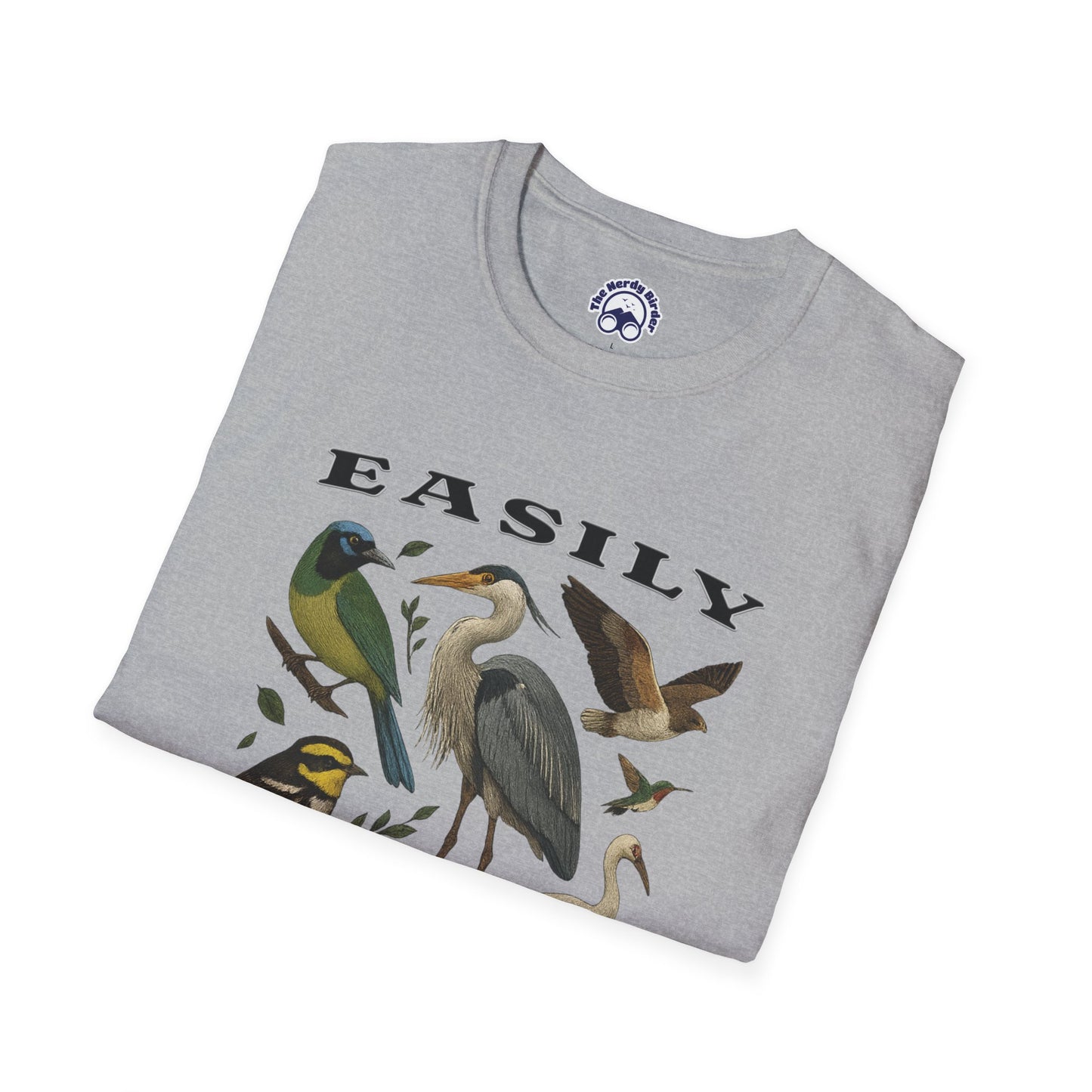 Easily Distracted by Birds Graphic T-Shirt