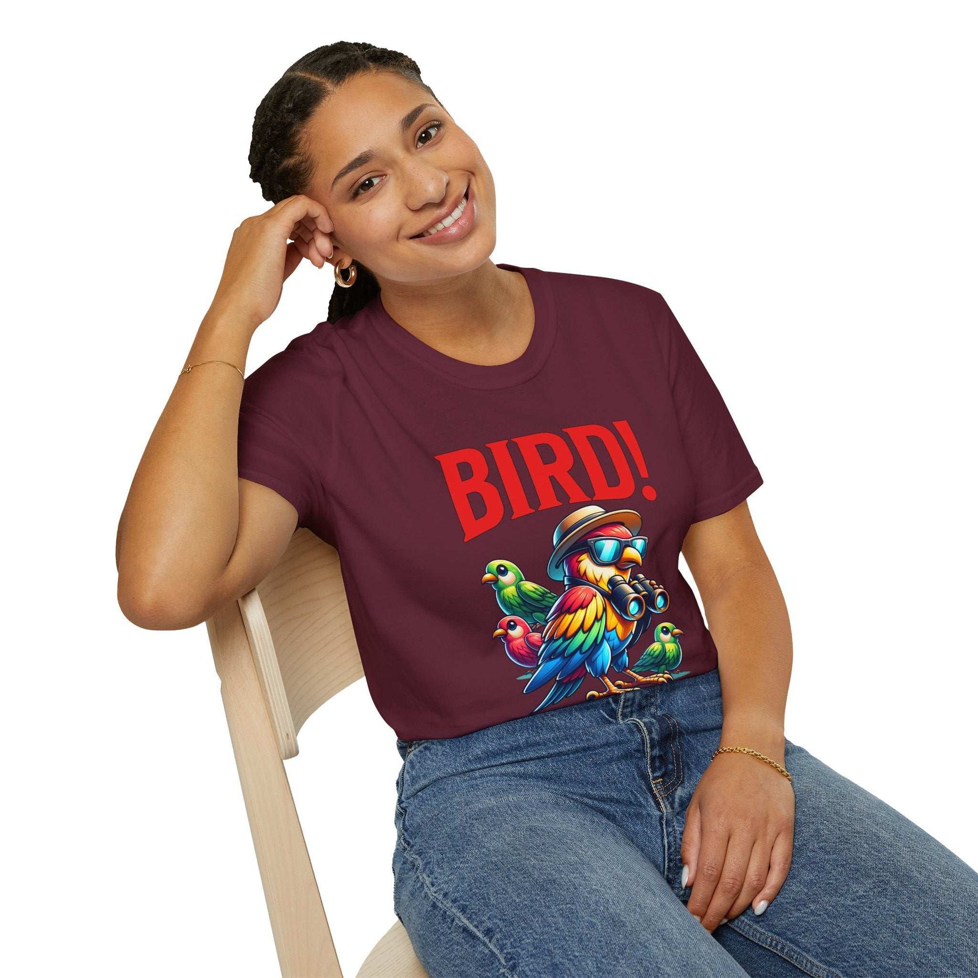 Colorful BIRD! Unisex Softstyle T-Shirt