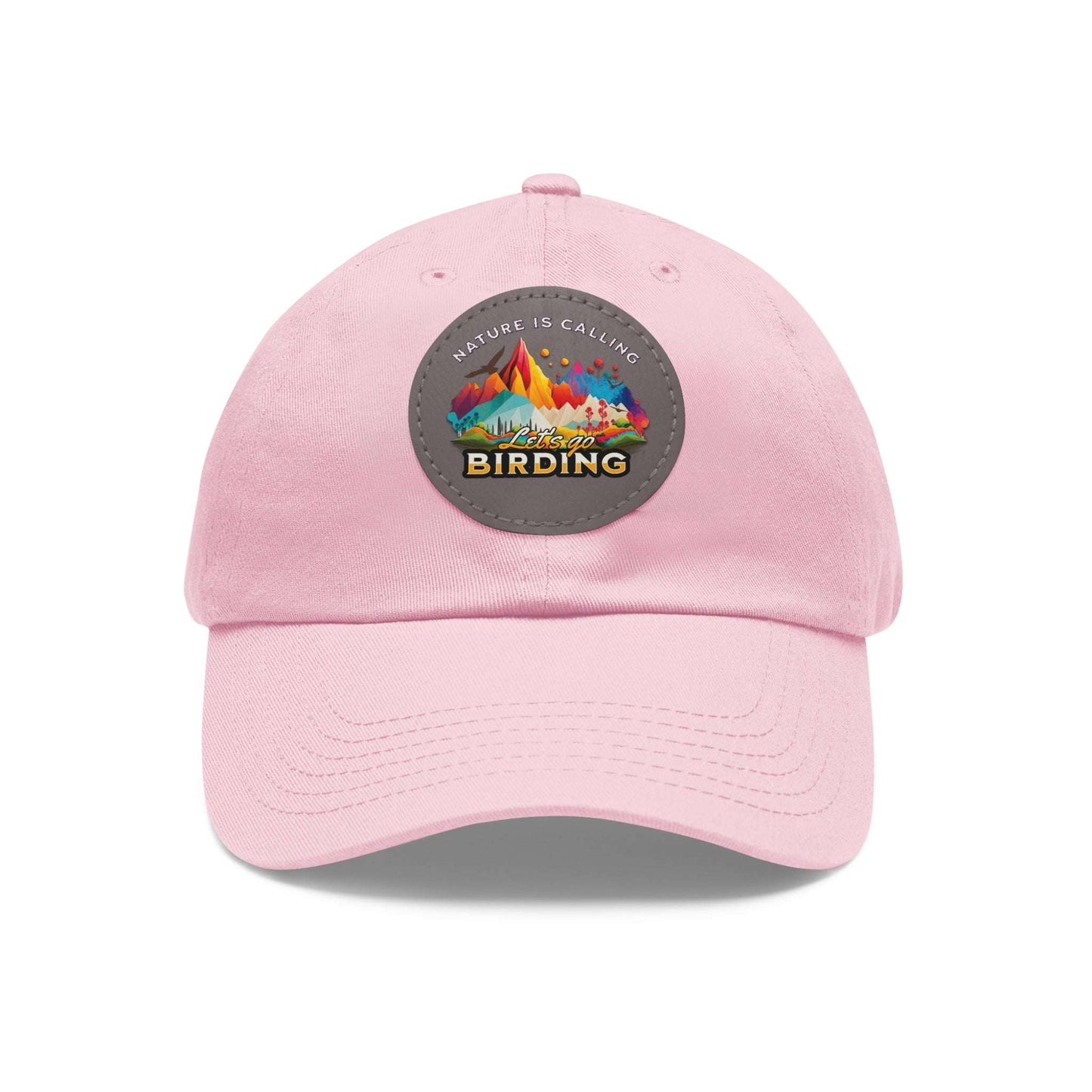 The Nerdy Birder - "Let's Go Birding"  Dad Hat, Leather Patch Cap, Perfect Gift for Dads, Nature Lovers, Casual Style Cap, Summer Accessories