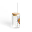 The Nerdy Birder Love Without Limits 16oz Sipper Glass With Bamboo Lid