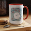 Cute Bird & Cherry Blossom Accent Coffee Mug - 11oz & 15oz