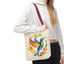 Hummingbird Rainbow Tote Bag - Natural color