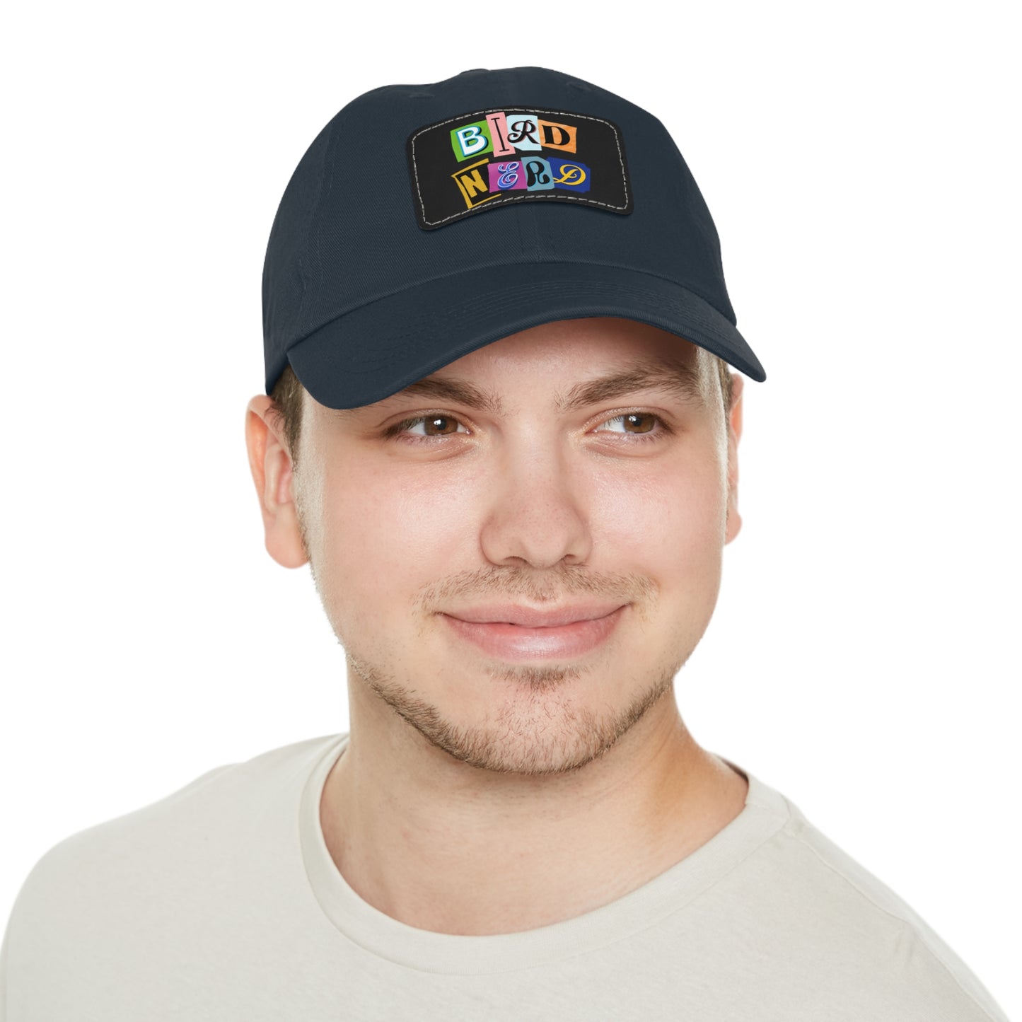 The Nerdy Birder - Bird Nerd Dad Hat with Leather Patch, Casual Cap for Bird Lovers, Unique Gift for Birdwatching, Outdoor Adventure Hat, Unisex