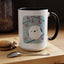 Cute Bird & Cherry Blossom Accent Coffee Mug - 11oz & 15oz