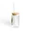 The Nerdy Birder Summer Romantic 16oz Sipper Glass With Bamboo Lid