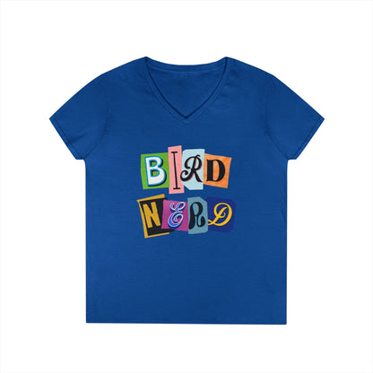 Bird Nerd Ladies' V-Neck T-Shirt