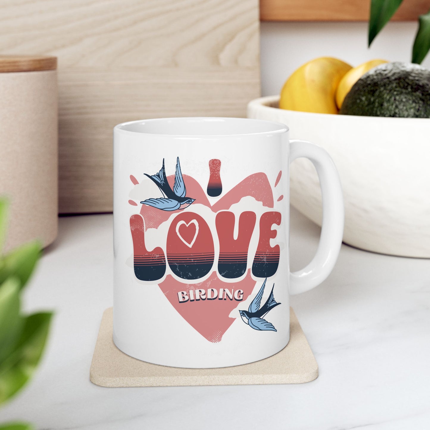I Love Birding Ceramic Mug - Perfect for Gifting and Celebrations