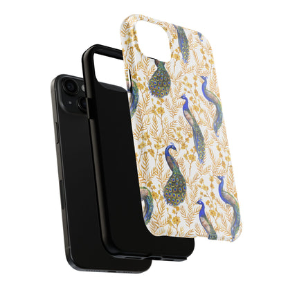 Elegant Peacock Tough Phone Case - Stylish Protection for Nature Lovers