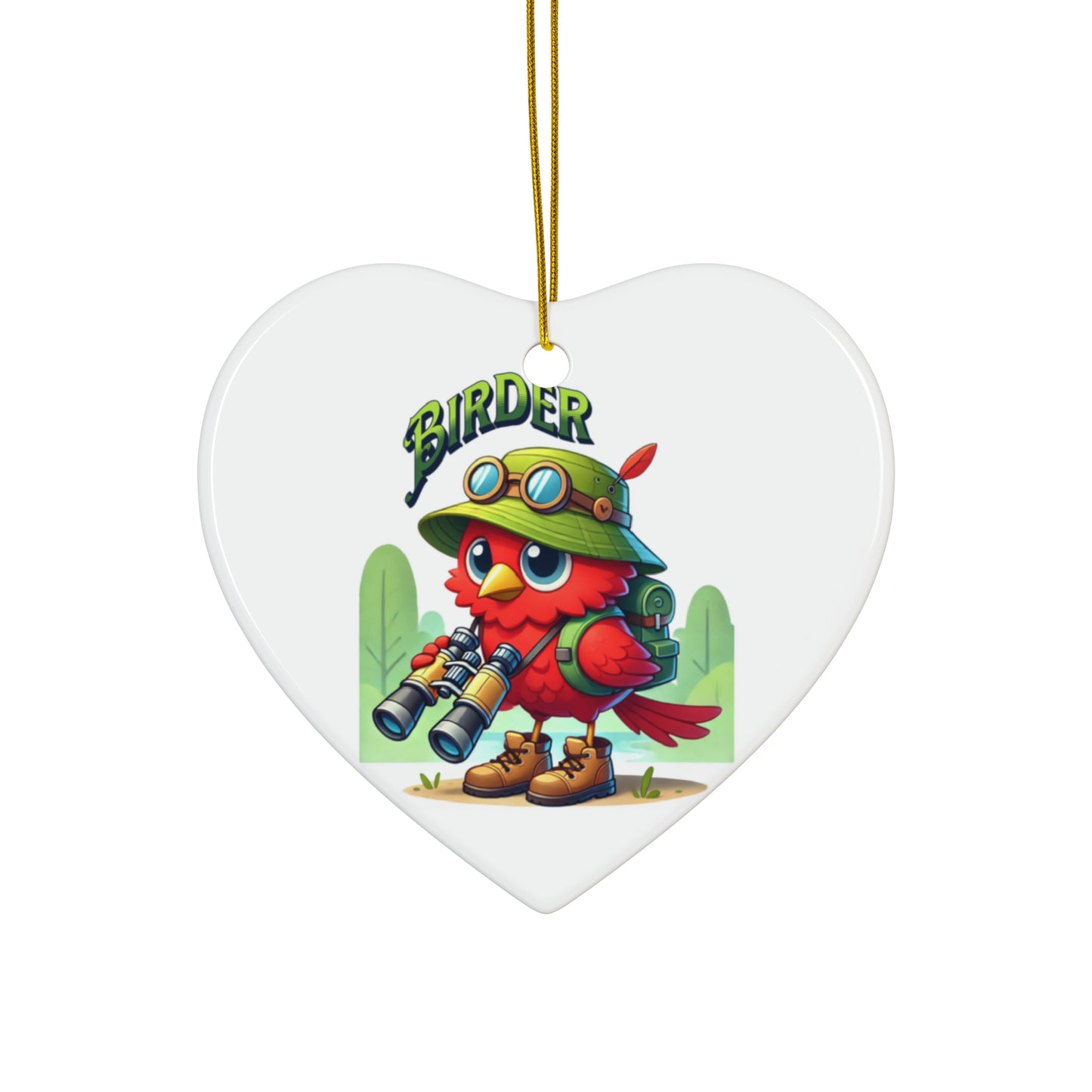 Trevor The Nerdy Birder Ornament — 4 Shape Options