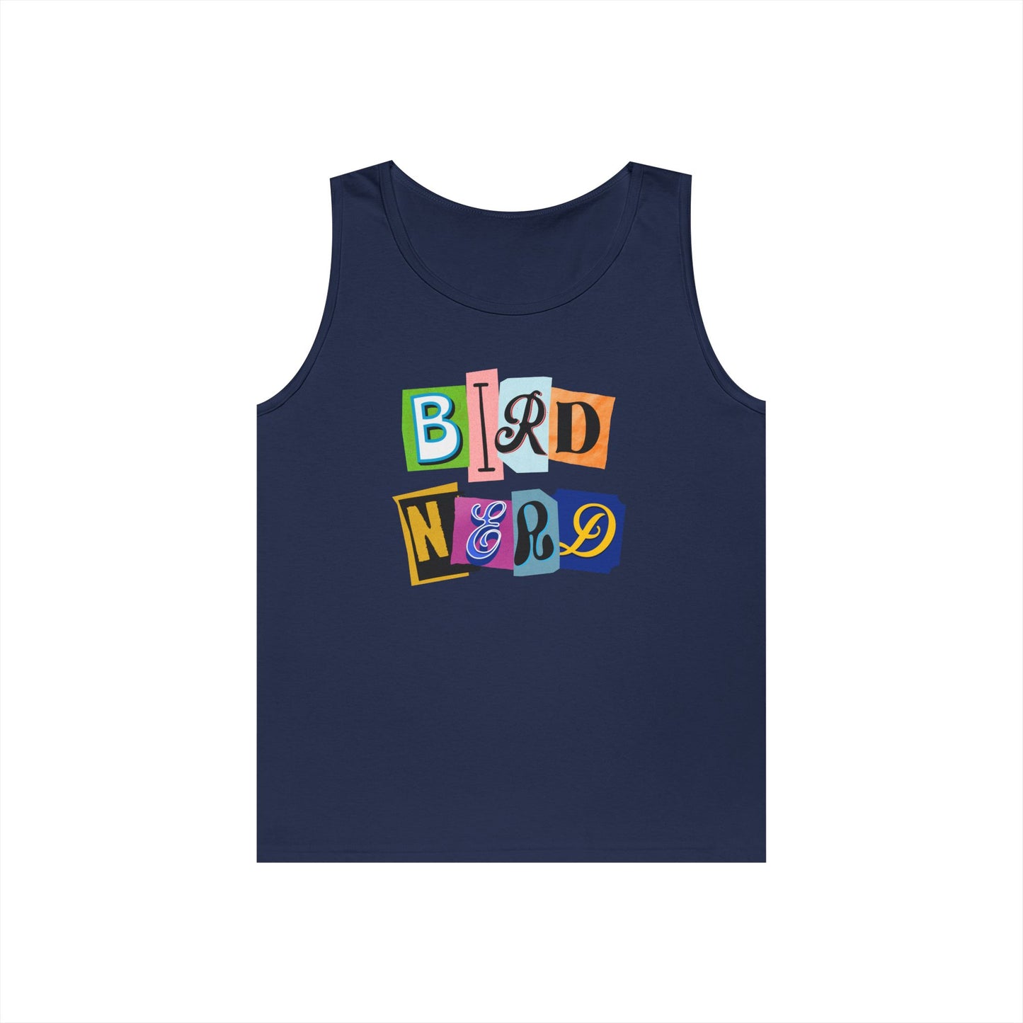 The Nerdy Birder Bird Nerd Tank Top, Gift for Bird Lovers, Unisex Summer Wear, Nature Lover's Apparel, Fun Casual Tank