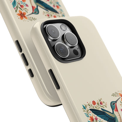 Hummingbird in Bloom Tough Phone Cases