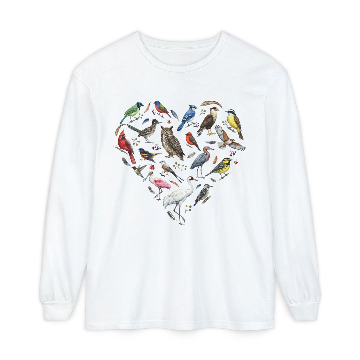 Heart of Texas Birds Long Sleeve Tee