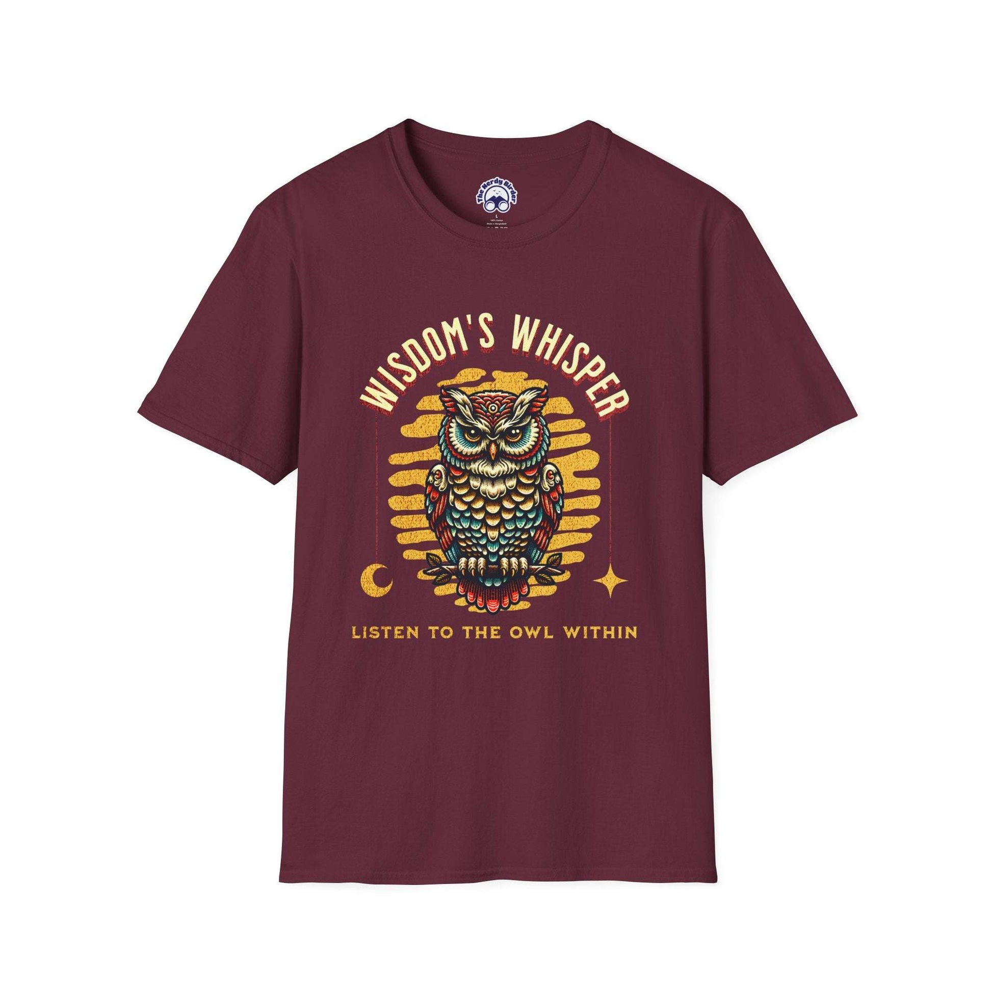Wisdom's Whisper Unisex Softstyle T-Shirt - Nature Lover's Gift