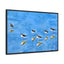 Serene Bird Reflection Canvas Wrap - Horizontal Wall Art for Nature Lovers