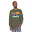 Easily Distracted by Birds Retro Sunset Long Sleeve Tee