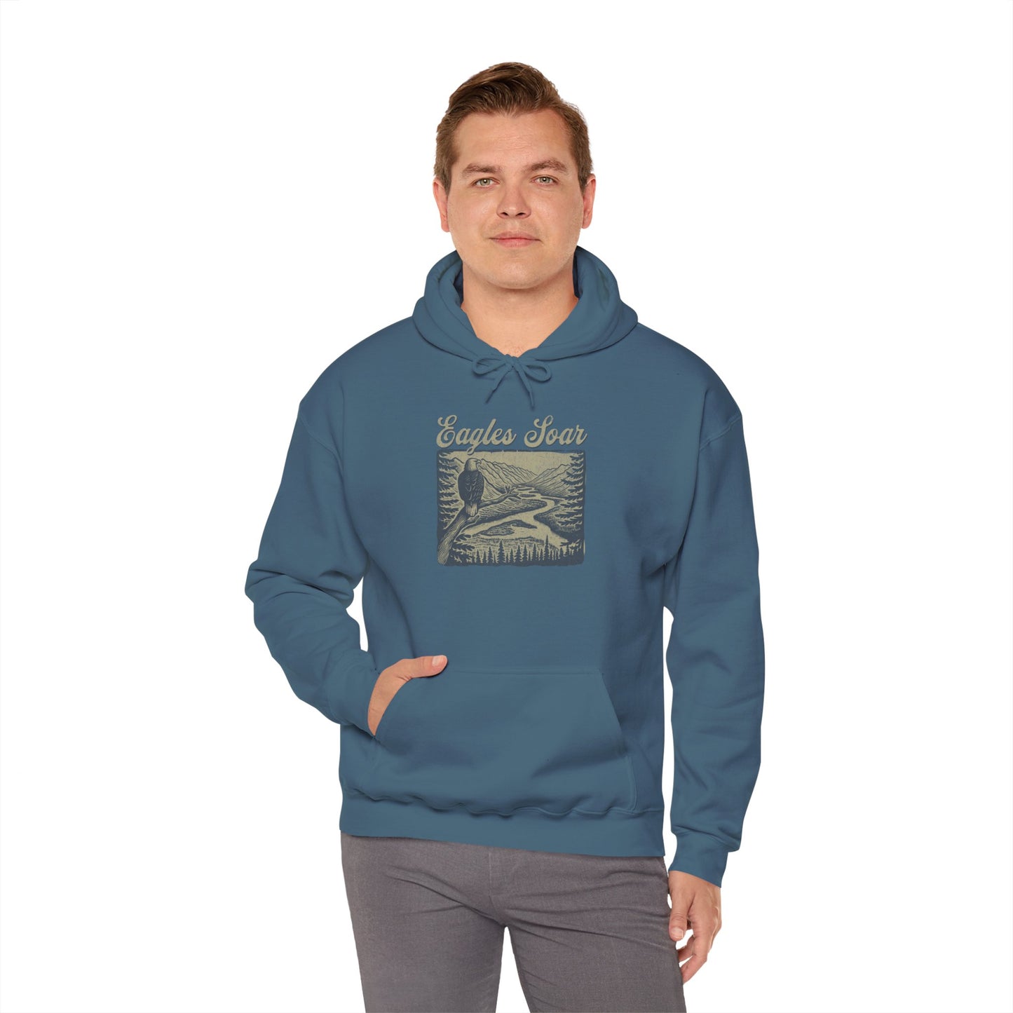 Eagle Soars Unisex Hoodie - Cozy Sweatshirt for Nature Lovers